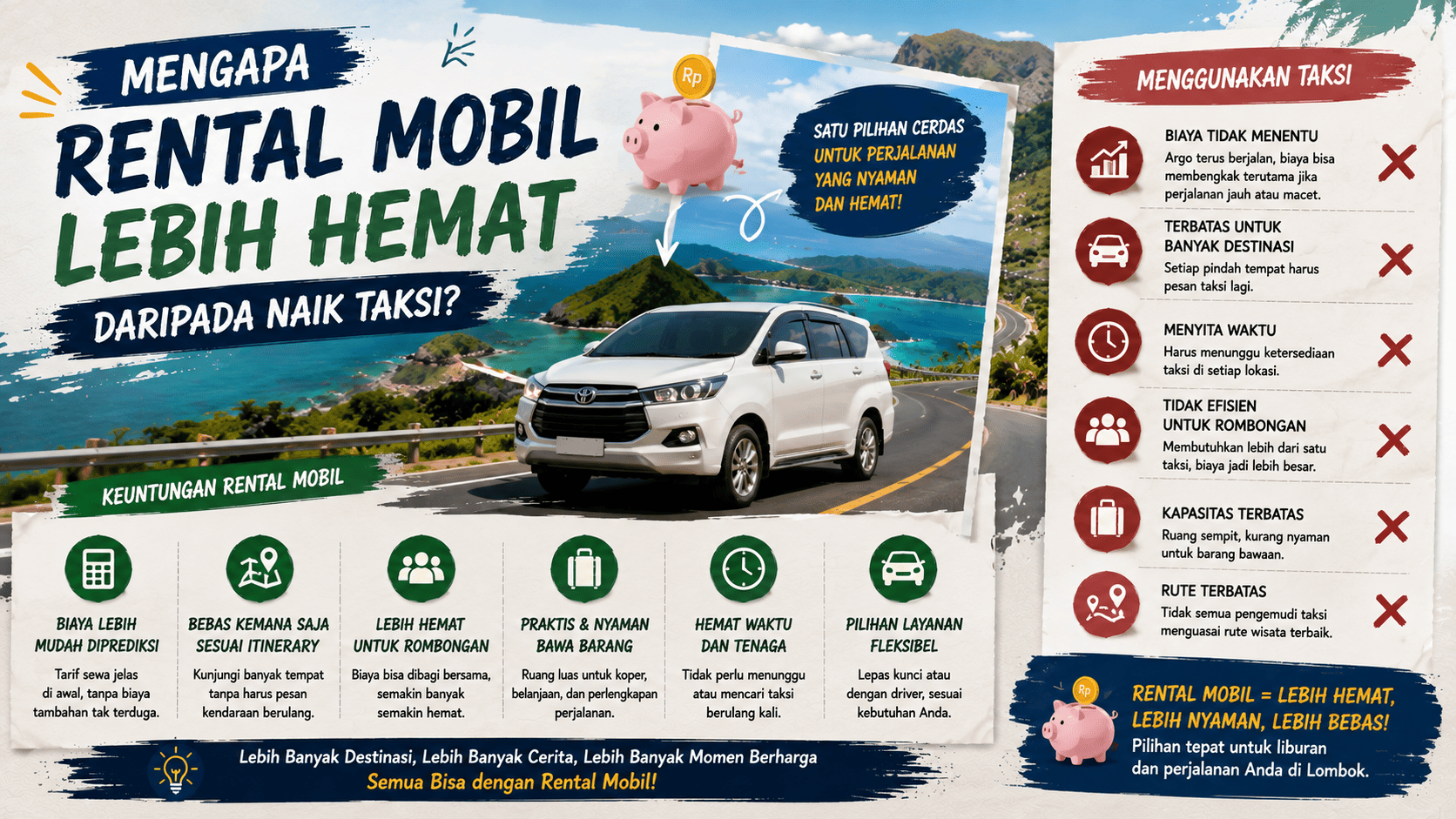 Mengapa Rental Mobil Lebih Hemat daripada Naik Taksi?